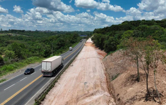 Duplicação de contorno de Curitiba atinge 25% da execução e já muda paisagem