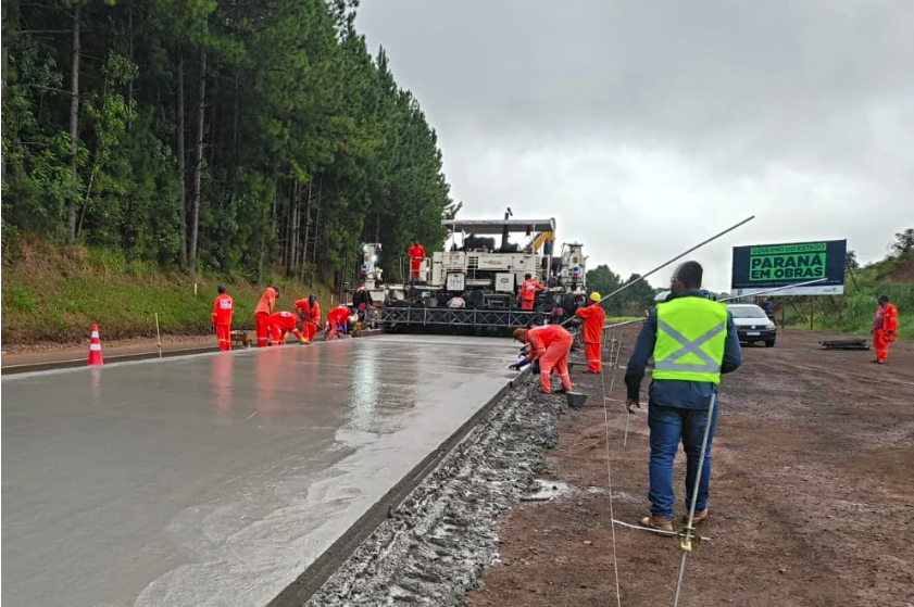 Paraná terá mais um trecho de rodovia restaurado em concreto