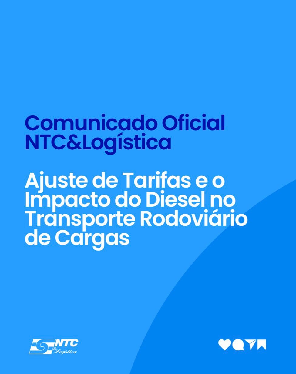 COMUNICADO OFICIAL: Ajuste de Tarifas e o Impacto do Diesel no Transporte Rodoviário de Cargas